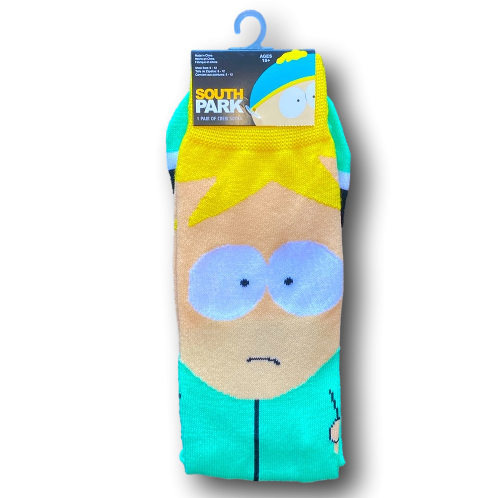 3/$20 South Park Butters Funny Novelty Crew Socks - NWT